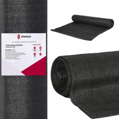 SPRINGOS Stínící tkanina 150cm x 25m, 90% zastínění, černá SPRINGOS SN0022 SN0022-XG