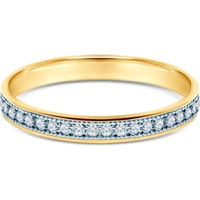 Savicki Zásnubný prsteň dvojfarebné zlato diamant SAVWK 22 DN ZB