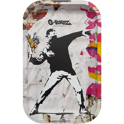 G-Rollz kovová miska Banksy Flower 27x16 cm