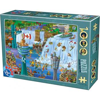 D-Toys - Puzzle Cartoon Collection - Niagara Falls - 1 000 piese