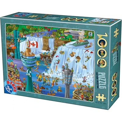 D-Toys - Puzzle Cartoon Collection - Niagara Falls - 1 000 piese