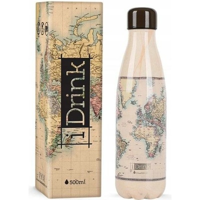 I Drink termoska 500 ml bílá potisk