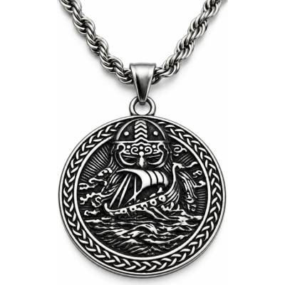 Solla Náhrdelník oceľ vikingský CH-M-NH35
