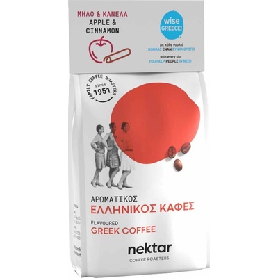 NEKTAR Grécka mletá káva s príchuťou jablko škorica 100 g