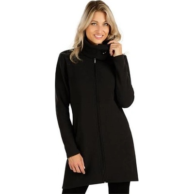 Litex Dámský kabátek dlouhý černý – Zboží Dáma