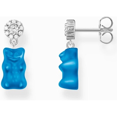 Thomas Sabo x HARIBO náušnice Blue goldbear H2330-052-1