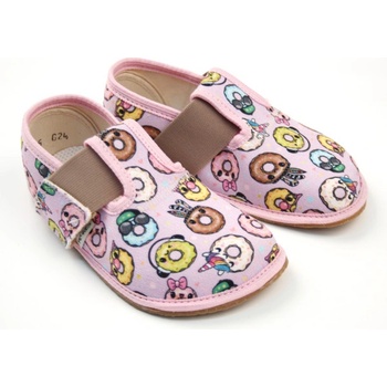 Pegres BF01 růžový donut Barefoot bačkory