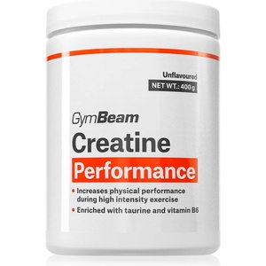 GymBeam Creatine Performance прах за подпомагане на спортните постижения вкус Unflavored 400 гр