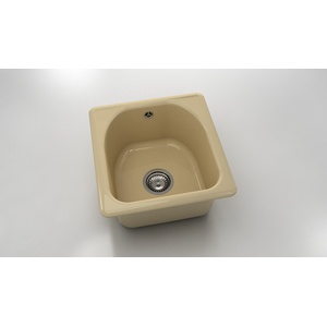 FAT Кръгла мивка Classic 217, Polymer marble, 05 Капучино гранит, с включен сифон Мивка за вграждане