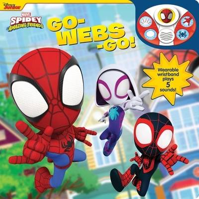 Disney Junior Marvel Spidey and His Amazing Friends: Go-Webs-Go! Sound Book and Wristband" - ""