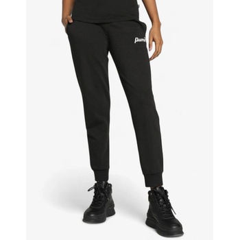 PUMA Essentials+ Script Track Pants Black