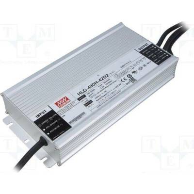MEAN WELL HLG-480H-42D2 Napájecí zdroj: spínaný; LED; 480W; 42VDC; 11,4A; 90÷305VAC; IP67