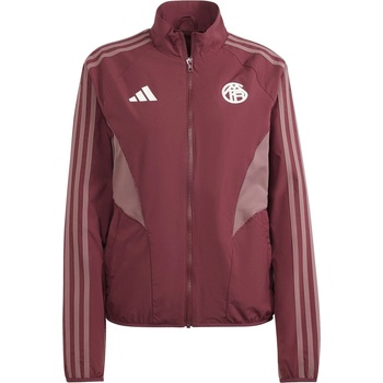 Image 1 of adidas Дамско яке Adidas Bayern Munich Anthem Jacket 2024 2025 Womens - Red