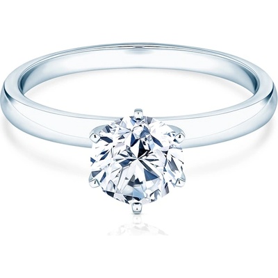 SAVICKI Годежен пръстен savicki: бяло злато, лабораторен диамант