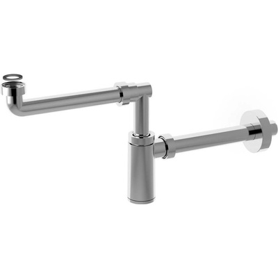 Bonomini KING umývadlový sifón šetriace miesto, 1'1 / 4 odpad 32 mm, ABS / chróm 0595SP25K7