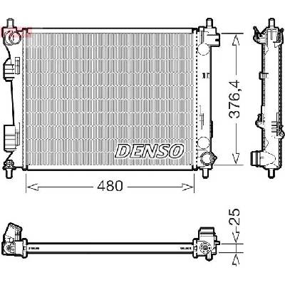 Chladič, chlazení motoru DENSO DRM41037