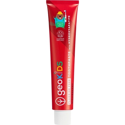 georganics geoKIDS Fluoride Free Toothpaste Strawberry & Hydroxyapatite 75 ml