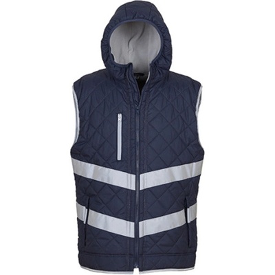 Yoko reflexní prošívaná vesta HV007 Navy