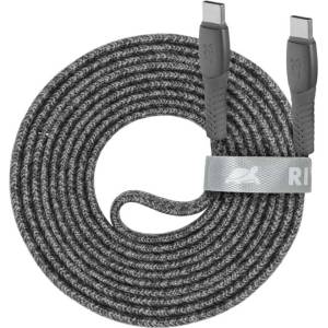 RIVACASE Usb кабел, usb-c - usb-c, 2, 1 м, rivacase "ps6105 gr21", сив 4260403579640 (4260403579640)