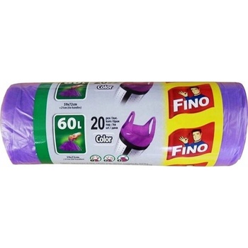 Fino Vrecia zaväzovacie Color 60l 13 µm 20 ks fialové
