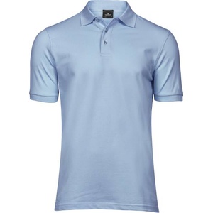 TEE JAYS tj1405 / Мъжка еластична поло тениска от плътен памук - светлосиня xxl (18140503705)