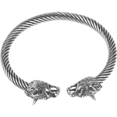 NNM гривна Viking Double Wolf - SSG-009 малка