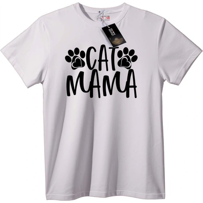 NOONEBRAND Тениска Котешка Майка с Лапички - 2XL, White
