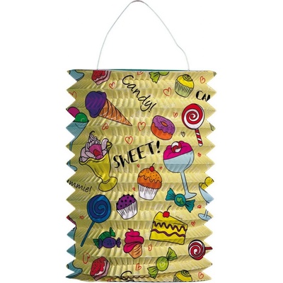 Růžička Lampión valcový Candy 16 cm
