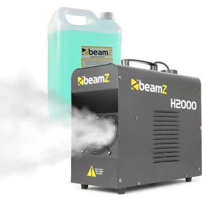 Beamz H2000 Fazer, машина за мъгла, включително течност за мъгла, 1700 W, DMX, LED дисплей (31168+28257) (31168+28257)