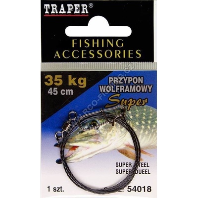 TRAPER Wolframová lanka Super 45 cm 15 kg 2ks