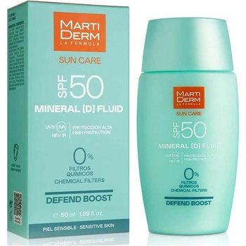 MARTIDERM Sun Care Mineral D Fluid SPF50 50ml Facial Sunscreen - Green