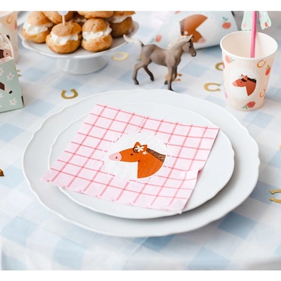 SP33-98 Party Deco Papierové servítky Koník 33x33cm