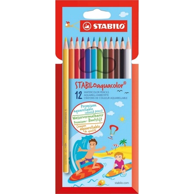 Stabilo aquacolor 1612-6 12 ks sada 12 různých barev