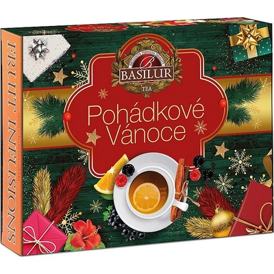 Basilur Tea Export Fruit Infusions Assorted Vianočný prebal 60 gastro sáčkov