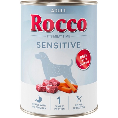 Rocco Sensitive hovězí & mrkev 24 x 400 g
