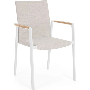 Bizzotto Стол jalisco бял с подлакътници wg20 (0663819)