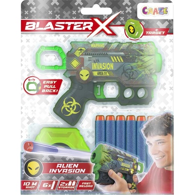 Craze Бластер Craze - Guns Nano, 6 стрели, асортимент (C53607)