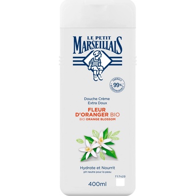 Le Petit Marseillais Extra Gentle Shower Cream Organic Orange Blossom hydratační a vyživující sprchový krém 400 ml pro ženy