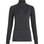 Icebreaker Дамско мериносово термобельо Icebreaker Women's Merino 260 Zoneknit L/S Half Zip Merino base layer - Jet Heather / 011 (115-2832-0114)
