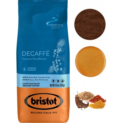 Bristot Decaffe mletá 250 g