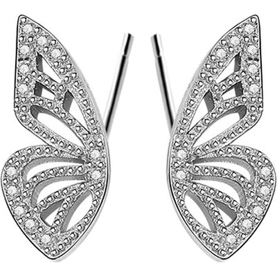 Silenti Jewelry Сребърни обеци "Пеперудени Криле