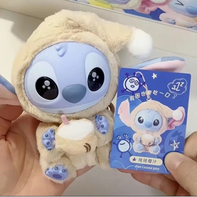 Prívesok na kľúče Disney Labubu Roztomilý závesný vinylový obľúbenej postavičky Stitch z rozprávky Lilo a Stitch
