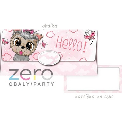 Obálka dárková na peníze - holčičí