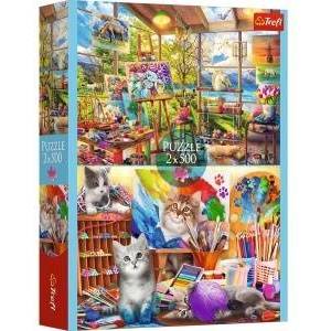 Trefl Puzzle - 2x500 - Art of painting FSC Mix 70% 37530
