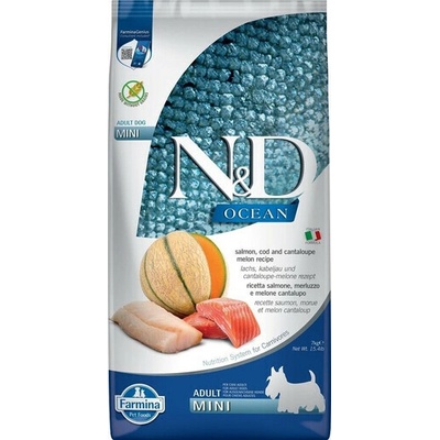 N&D Ocean Dog Adult Mini lososové tresčí 7 kg