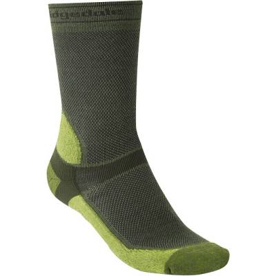 Bridgedale MTB Summer Weight T2 Coolmax Sport Boot pánske letní cyklistické ponožky dark green/lime