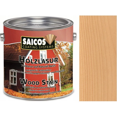 Olejová lazura na dřevo Saicos 0001 2,5 l