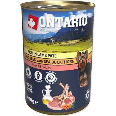 Ontario Pate Rich in Lamb Flavoured with Sea Buckthorn 400 g