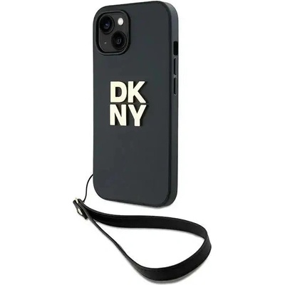 DKNY Кейс DKNY Wrist Strap Stock Logo за iPhone 15 / 14 / 13, черен (3666339264734)