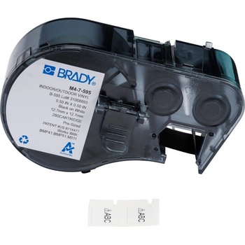 Brady M4-7-595 / 176803, 12.70 mm, Vinyl, черно копиране / бял фон (176803)